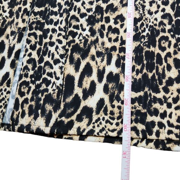 Chico's pullover top collared leopard print size XL 16 - Picture 9 of 10